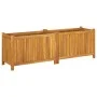 Jardinera con forro madera maciza de acacia 153x38,5x50 cm by vidaXL, Pots and planters - Ref: Foro24-366442, Price: 158,93 €...