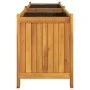 Jardinera con forro madera maciza de acacia 153x38,5x50 cm by vidaXL, Pots and planters - Ref: Foro24-366442, Price: 158,93 €...
