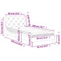Bed with light gray velvet mattress 80x200 cm by vidaXL, Beds and slatted bases - Ref: Foro24-3208622, Price: 275,13 €, Disco...