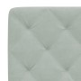 Bett mit hellgrauer Samtmatratze 90x200 cm von vidaXL, Betten und Lattenroste - Ref: Foro24-3208634, Preis: 267,75 €, Rabatt: %