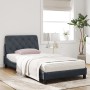 Bed with dark gray velvet mattress 100x200 cm by vidaXL, Beds and slatted bases - Ref: Foro24-3208641, Price: 305,32 €, Disco...