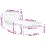 Bett mit dunkelgrauer Samtmatratze 100x200 cm von vidaXL, Betten und Lattenroste - Ref: Foro24-3208641, Preis: 303,46 €, Raba...