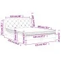 Bett mit schwarzer Samtmatratze 120x200 cm von vidaXL, Betten und Lattenroste - Ref: Foro24-3208648, Preis: 345,27 €, Rabatt: %