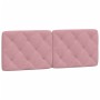Bett mit rosa Samtmatratze 140x190 cm von vidaXL, Betten und Lattenroste - Ref: Foro24-3208657, Preis: 431,39 €, Rabatt: %