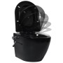 Spülrandloses Wand-WC mit Bidetfunktion aus schwarzer Keramik von vidaXL, Badezimmer - Ref: Foro24-145782, Preis: 198,29 €, R...