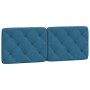 Bed with blue velvet mattress 140x200 cm by vidaXL, Beds and slatted bases - Ref: Foro24-3208662, Price: 407,03 €, Discount: %