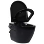 Spülrandloses Wand-WC mit Bidetfunktion aus schwarzer Keramik von vidaXL, Badezimmer - Ref: Foro24-145782, Preis: 198,29 €, R...