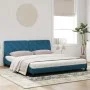Bett mit blauer Samtmatratze 180x200 cm von vidaXL, Betten und Lattenroste - Ref: Foro24-3208674, Preis: 433,53 €, Rabatt: %
