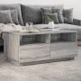 LED-Couchtisch in Sonoma-Grau mit den Maßen 90x49x40 cm. von vidaXL, Couchtisch - Ref: Foro24-839838, Preis: 101,26 €, Rabatt: %