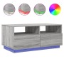 LED-Couchtisch in Sonoma-Grau mit den Maßen 90x49x40 cm. von vidaXL, Couchtisch - Ref: Foro24-839838, Preis: 102,83 €, Rabatt: %