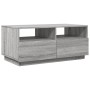 LED-Couchtisch in Sonoma-Grau mit den Maßen 90x49x40 cm. von vidaXL, Couchtisch - Ref: Foro24-839838, Preis: 102,83 €, Rabatt: %