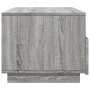 Mesa de centro con luces LED gris Sonoma 90x49x40 cm by vidaXL, Coffee table - Ref: Foro24-839838, Price: 101,22 €, Discount: %