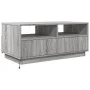 LED-Couchtisch in Sonoma-Grau mit den Maßen 90x49x40 cm. von vidaXL, Couchtisch - Ref: Foro24-839838, Preis: 101,26 €, Rabatt: %