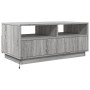 LED-Couchtisch in Sonoma-Grau mit den Maßen 90x49x40 cm. von vidaXL, Couchtisch - Ref: Foro24-839838, Preis: 102,83 €, Rabatt: %