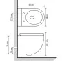Spülrandloses Wand-WC mit Bidetfunktion aus schwarzer Keramik von vidaXL, Badezimmer - Ref: Foro24-145782, Preis: 210,38 €, R...