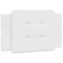 Cabecero de cama acolchado cuero sintético blanco 80 cm de vidaXL, Cabeceros y pies de cama - Ref: Foro24-374830, Precio: 26,...