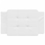 Cabecero de cama acolchado cuero sintético blanco 80 cm