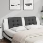 Padded headboard synthetic leather black white 180 cm by vidaXL, Headboards and footboards - Ref: Foro24-374879, Price: 47,12...