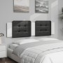 Padded headboard synthetic leather black white 180 cm by vidaXL, Headboards and footboards - Ref: Foro24-374879, Price: 47,12...