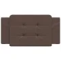 Cabecero de cama acolchado cuero sintético marrón 100 cm de vidaXL, Cabeceros y pies de cama - Ref: Foro24-374845, Precio: 26...
