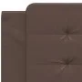 Cabecero de cama acolchado cuero sintético marrón 100 cm de vidaXL, Cabeceros y pies de cama - Ref: Foro24-374845, Precio: 26...