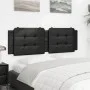 Cabecero de cama acolchado cuero sintético negro 160 cm de vidaXL, Cabeceros y pies de cama - Ref: Foro24-374866, Precio: 46,...
