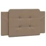 Cabecero de cama acolchado cuero sintético capuchino 100 cm de vidaXL, Cabeceros y pies de cama - Ref: Foro24-374847, Precio:...