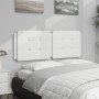 White synthetic leather padded bed headboard 120 cm by vidaXL, Headboards and footboards - Ref: Foro24-374851, Price: 42,35 €...