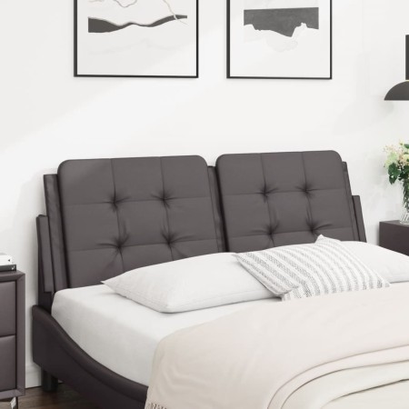 Gepolstertes Bettkopfteil aus grauem Kunstleder, 120 cm von vidaXL, Kopf- und Fußteile - Ref: Foro24-374853, Preis: 38,61 €, ...
