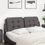 Cabecero de cama acolchado cuero sintético gris 120 cm de vidaXL, Cabeceros y pies de cama - Ref: Foro24-374853, Precio: 38,0...