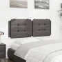 Cabecero de cama acolchado cuero sintético gris 120 cm de vidaXL, Cabeceros y pies de cama - Ref: Foro24-374853, Precio: 38,0...