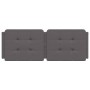 Gray synthetic leather padded bed headboard 120 cm by vidaXL, Headboards and footboards - Ref: Foro24-374853, Price: 38,61 €,...