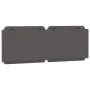 Cabecero de cama acolchado cuero sintético gris 120 cm de vidaXL, Cabeceros y pies de cama - Ref: Foro24-374853, Precio: 38,0...
