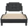 Bed frame with LED lights black synthetic leather 100x200 cm by vidaXL, Beds and slatted bases - Ref: Foro24-3214089, Price: ...