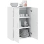 Weißer Schrank aus Holzwerkstoff 60x31x84 cm von vidaXL, Sideboards - Ref: Foro24-840485, Preis: 75,18 €, Rabatt: %