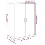 Aparador de madera de ingeniería blanco 60x31x84 cm by vidaXL, Sideboards - Ref: Foro24-840485, Price: 73,63 €, Discount: %
