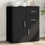 Aparador de madera de ingeniería negro 60x31x70 cm de vidaXL, Aparadores - Ref: Foro24-840479, Precio: 87,73 €, Descuento: %