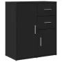 Aparador de madera de ingeniería negro 60x31x70 cm de vidaXL, Aparadores - Ref: Foro24-840479, Precio: 87,73 €, Descuento: %