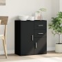 Schwarzer Schrank aus Holzwerkstoff 60x31x70 cm von vidaXL, Sideboards - Ref: Foro24-840479, Preis: 89,93 €, Rabatt: %