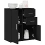 Aparador de madera de ingeniería negro 60x31x70 cm de vidaXL, Aparadores - Ref: Foro24-840479, Precio: 87,73 €, Descuento: %