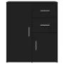 Aparador de madera de ingeniería negro 60x31x70 cm de vidaXL, Aparadores - Ref: Foro24-840479, Precio: 87,73 €, Descuento: %