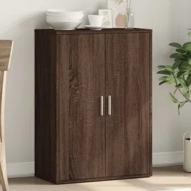 Aparador de madera de ingeniería roble marrón 60x31x84 cm by vidaXL, Sideboards - Ref: Foro24-840491, Price: 72,71 €, Discoun...