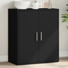 Schwarzer Schrank aus Holzwerkstoff 79x38x80 cm von vidaXL, Sideboards - Ref: Foro24-840514, Preis: 95,70 €, Rabatt: %