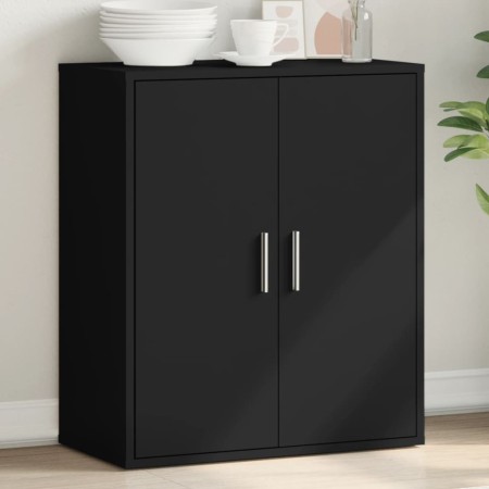 Aparador de madera de ingeniería negro 79x38x80 cm by vidaXL, Sideboards - Ref: Foro24-840514, Price: 97,19 €, Discount: %