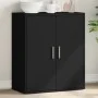 Aparador de madera de ingeniería negro 79x38x80 cm de vidaXL, Aparadores - Ref: Foro24-840514, Precio: 95,30 €, Descuento: %