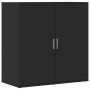 Aparador de madera de ingeniería negro 79x38x80 cm by vidaXL, Sideboards - Ref: Foro24-840514, Price: 97,19 €, Discount: %