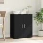 Aparador de madera de ingeniería negro 79x38x80 cm de vidaXL, Aparadores - Ref: Foro24-840514, Precio: 95,30 €, Descuento: %