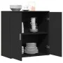 Aparador de madera de ingeniería negro 79x38x80 cm de vidaXL, Aparadores - Ref: Foro24-840514, Precio: 95,30 €, Descuento: %