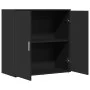 Aparador de madera de ingeniería negro 79x38x80 cm de vidaXL, Aparadores - Ref: Foro24-840514, Precio: 95,30 €, Descuento: %