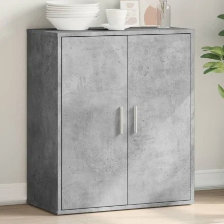 Aparador de madera de ingeniería gris hormigón 79x38x80 cm de vidaXL, Aparadores - Ref: Foro24-840516, Precio: 92,48 €, Descu...